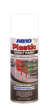 Краска спрей Abro | Для пластмассы | Белая | SPP-016