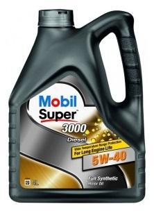 Моторное масло Mobil Super 3000 X1 Diesel 5W40 | Канистра 4 л | 152572