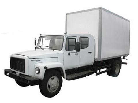 ГАЗ 3309 Егерь 2 | Изотермический фургон | Сдвоенная кабина | Сэндвич | 4x2 | Задний привод