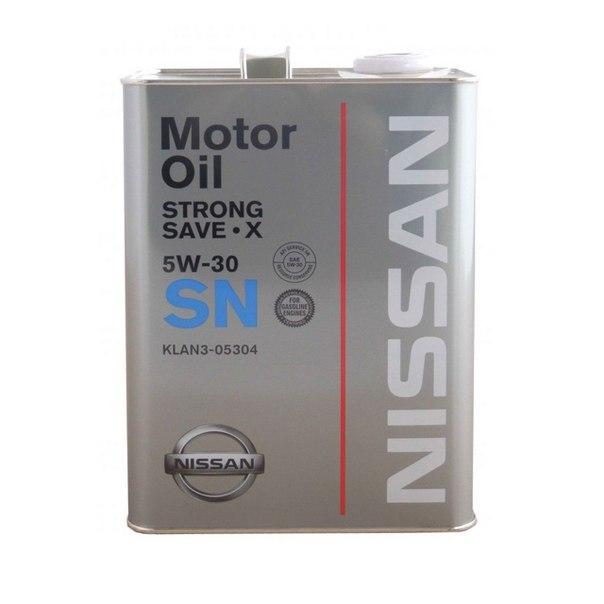 Моторное масло ​​​​​​​Nissan Strong Save X SN 5W30 | Канистра 4 л | KLAN505304