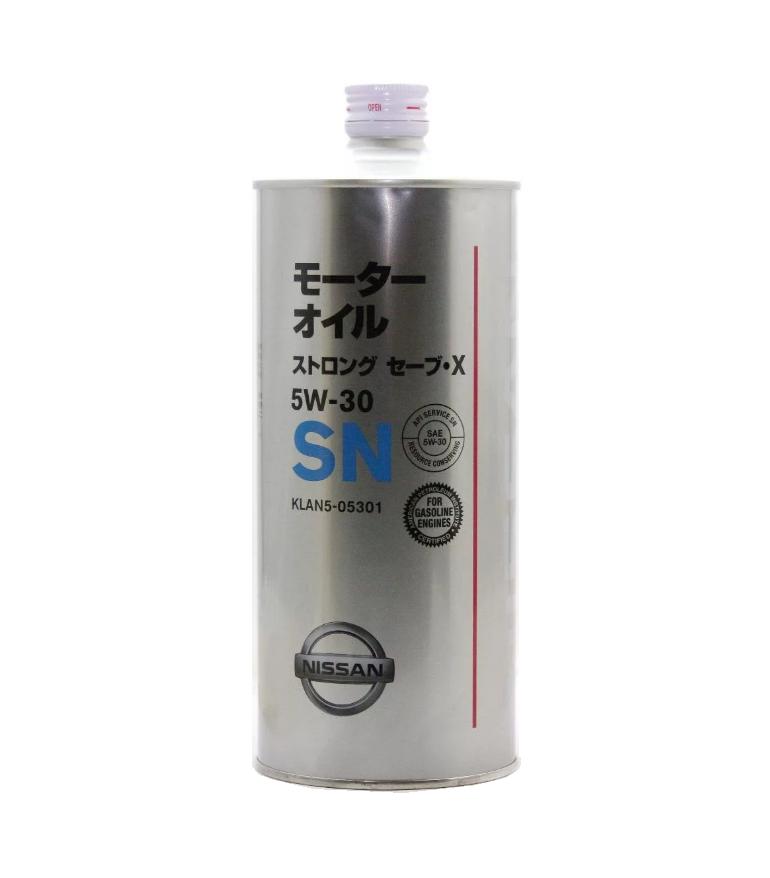 Моторное масло ​​​​​​​Nissan Strong Save X SN 5W30 | Канистра 1 л | KLAN305301