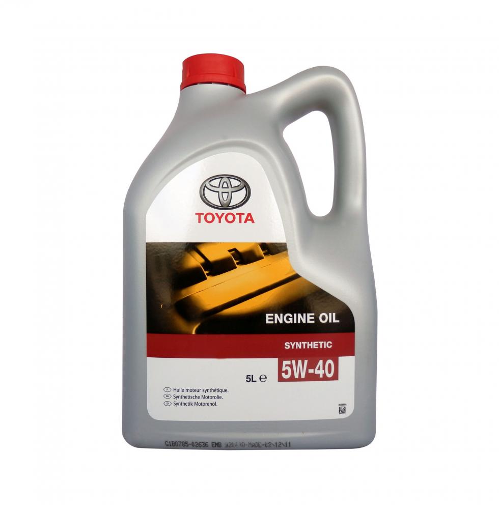 Моторное масло ​​​​​​​Toyota Engine Oil Synthetic 5W40 | Канистра 5 л | 0888080375