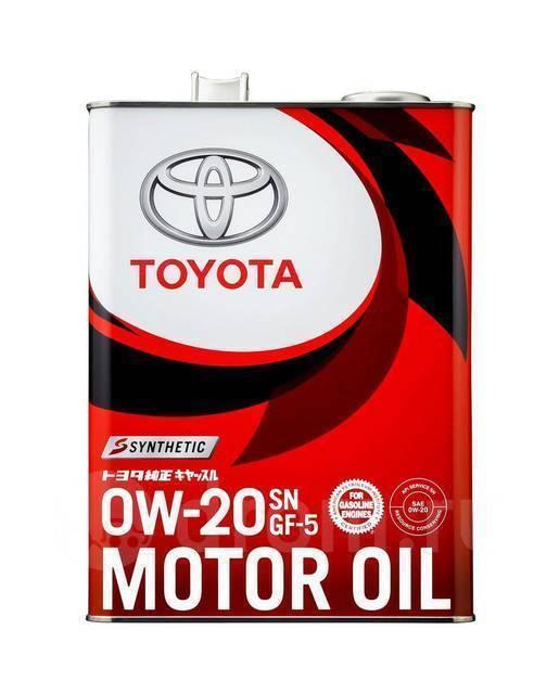 Моторное масло ​​​​​​​Toyota Motor Oil SN GF5 0W20 | Канистра 4 л | 0888010505