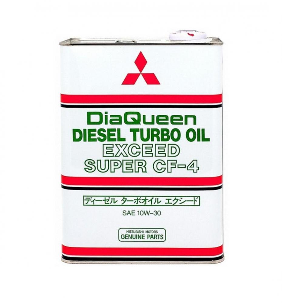 Моторное масло Mitsubishi DiaQueen Diesel Turbo Oil Exceed Super CF4 10W30 | Канистра 4 л | 2987610