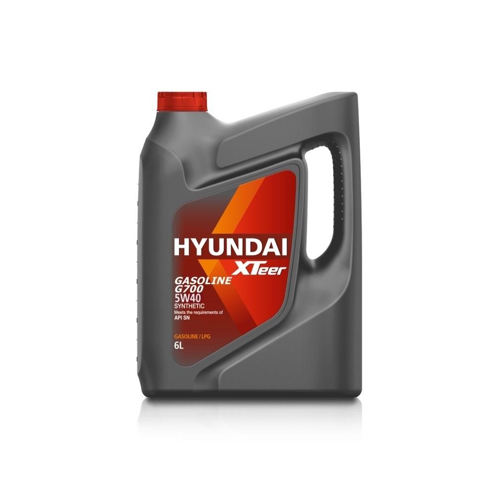 Моторное масло Hyundai Xteer Gasoline G700 5W40 | Канистра 6 л | 1061136