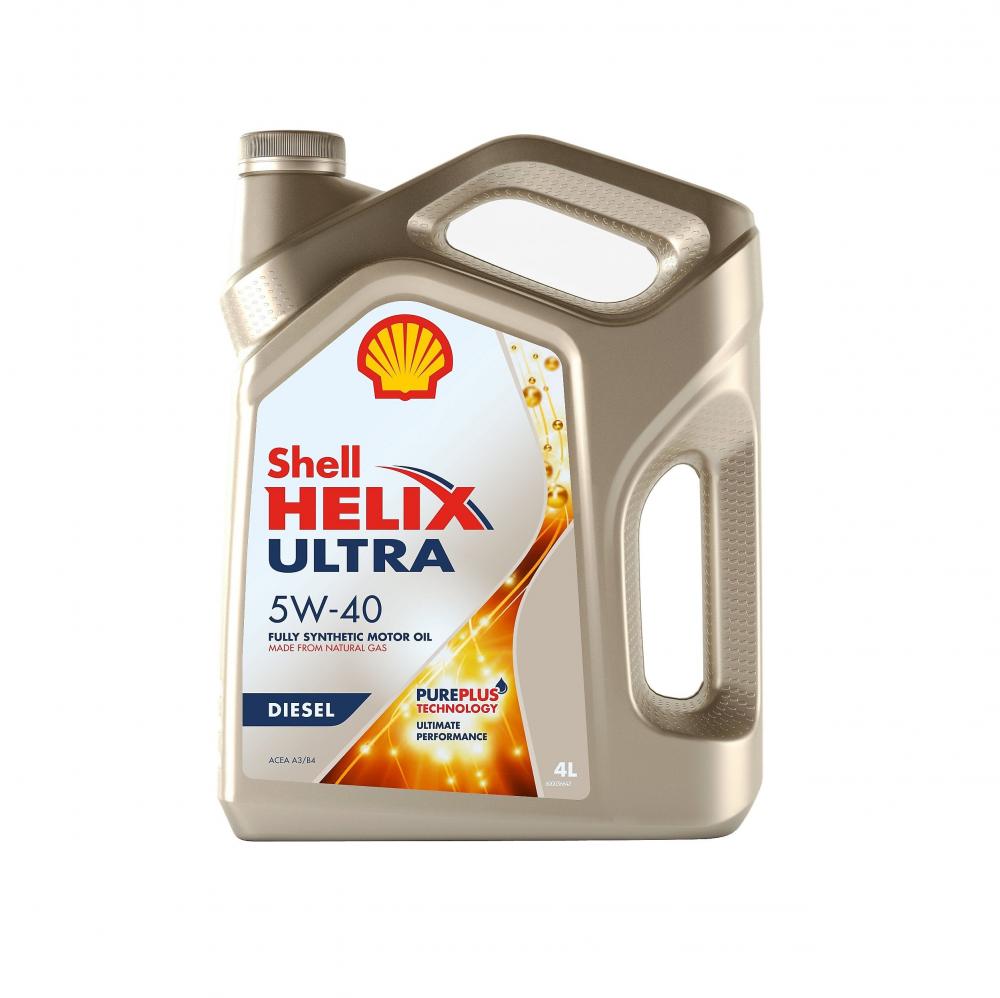 Моторное масло Shell Helix Ultra Diesel 5W40 | Канистра 4 л | 550040558