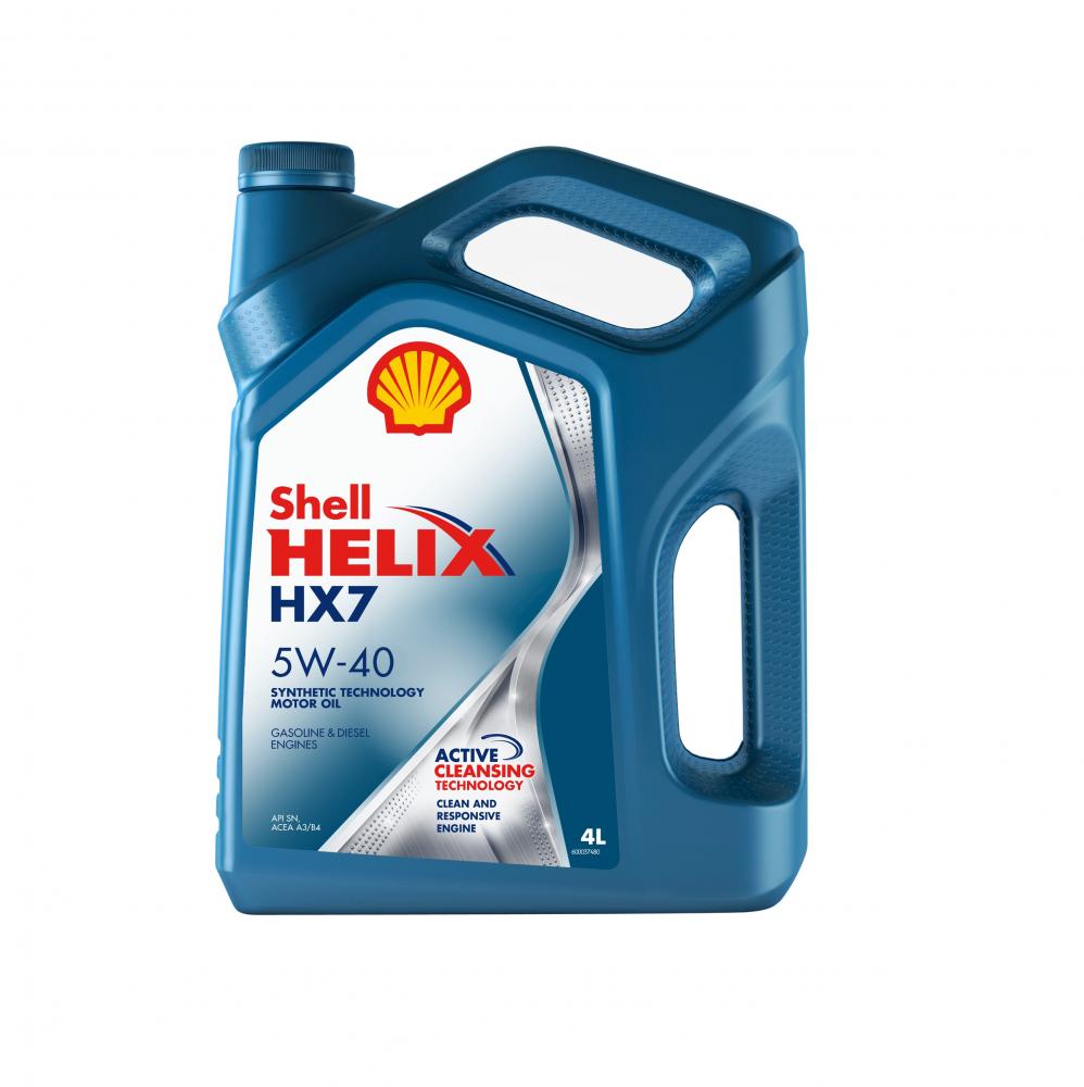 Моторное масло Shell Helix HX7 5W40 | Канистра 4 л | 550040341