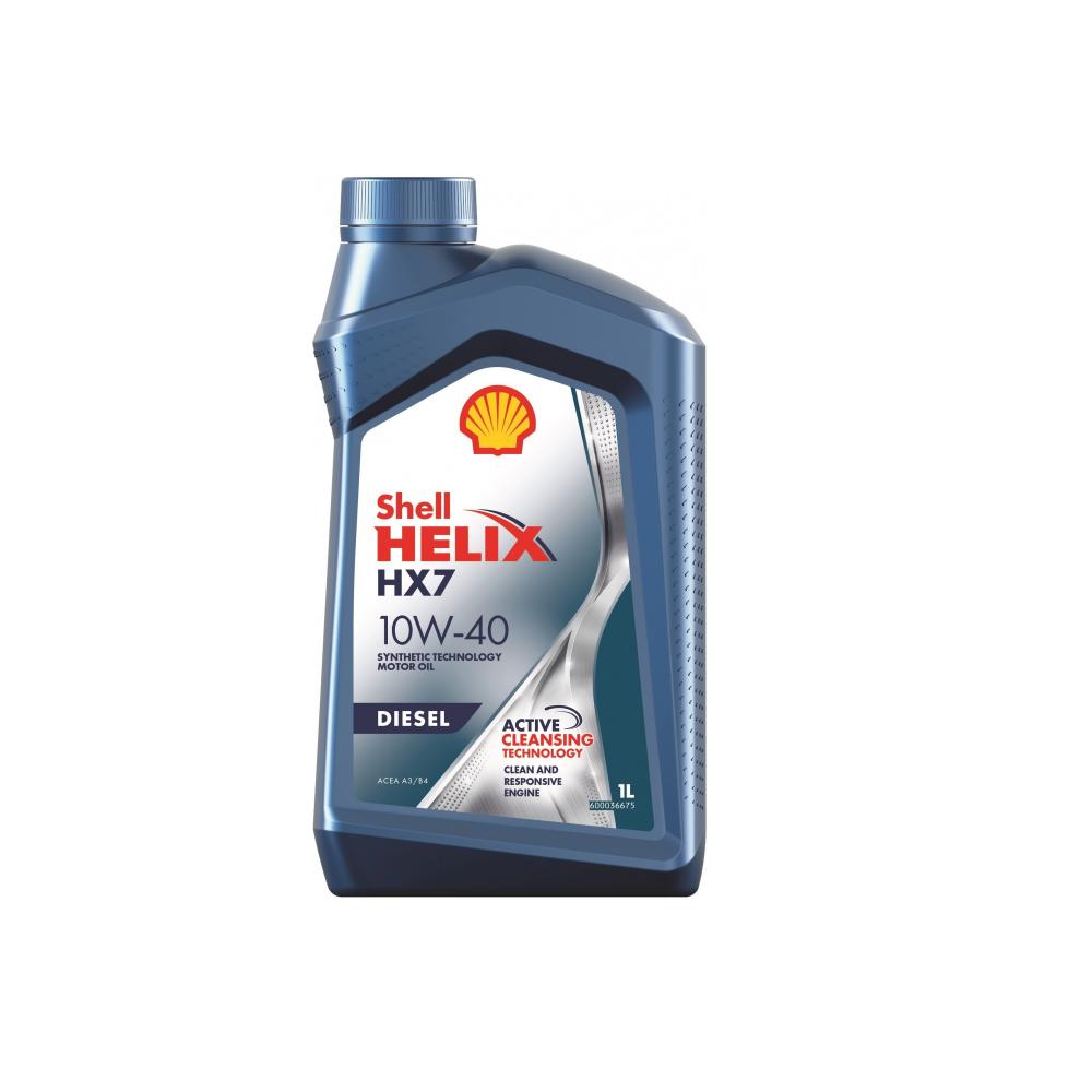 Моторное масло Shell Helix HX7 Diesel 10W40 | Канистра 1 л | 550040506