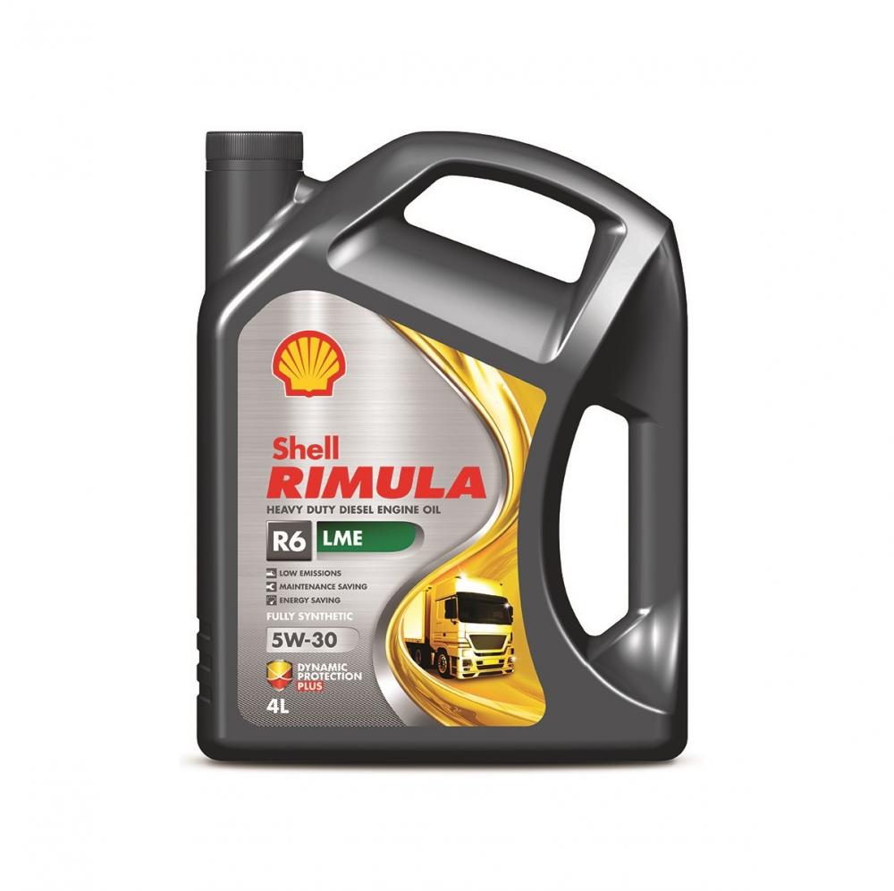 Моторное масло Shell Rimula R6 LME 5W30 | Канистра 4 л | 550044887