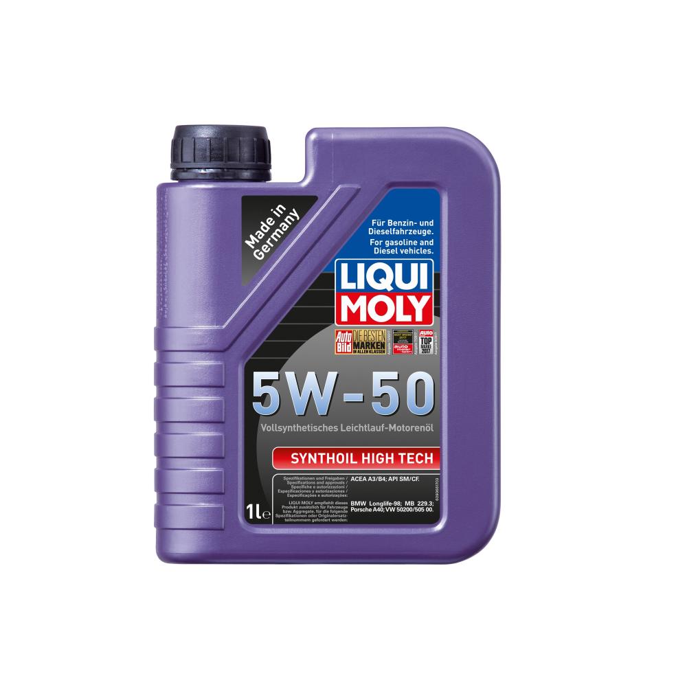 Моторное масло Liqui Moly Synthoil High Tech 5W50 | Канистра 1 л | 9066