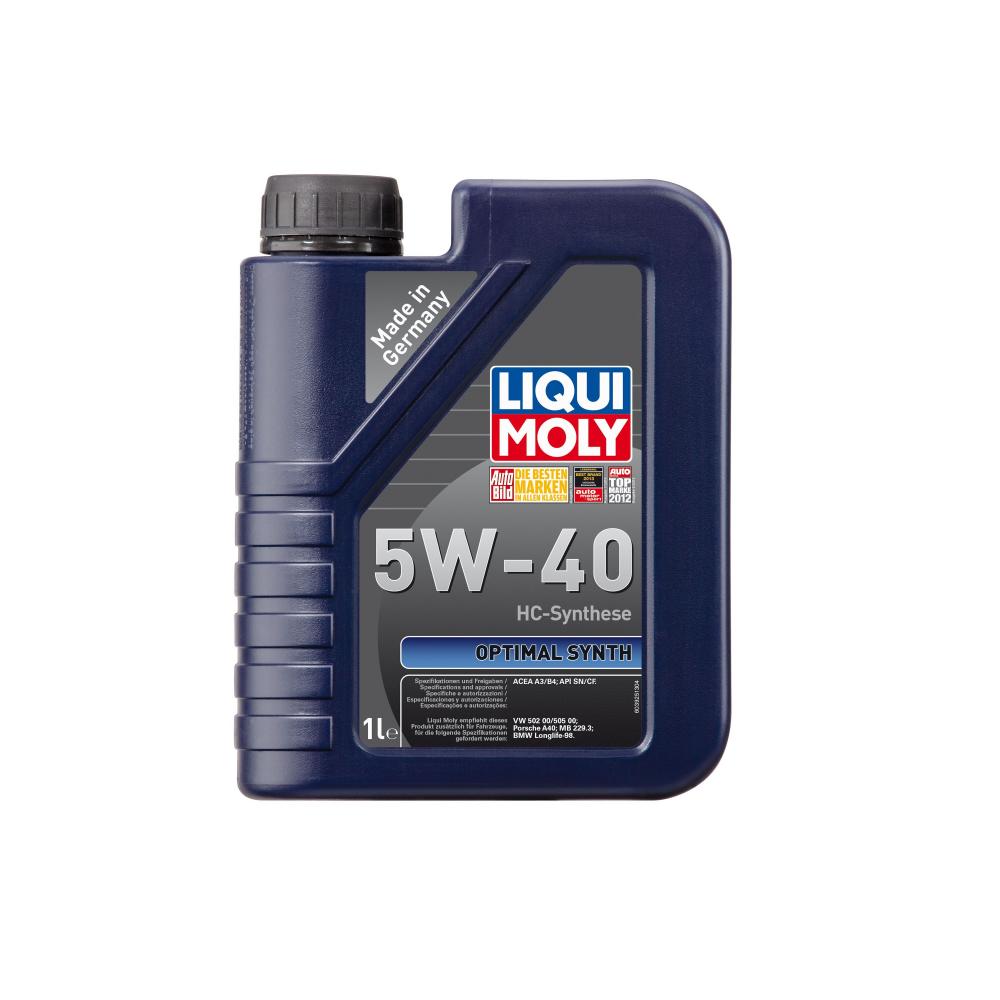 Моторное масло Liqui Moly Optimal Synth 5W40 | Канистра 1 л | 3925