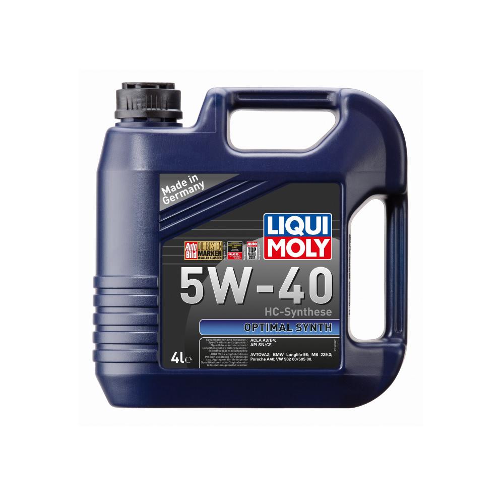 Моторное масло Liqui Moly Optimal Synth 5W40 | Канистра 4 л | 3926