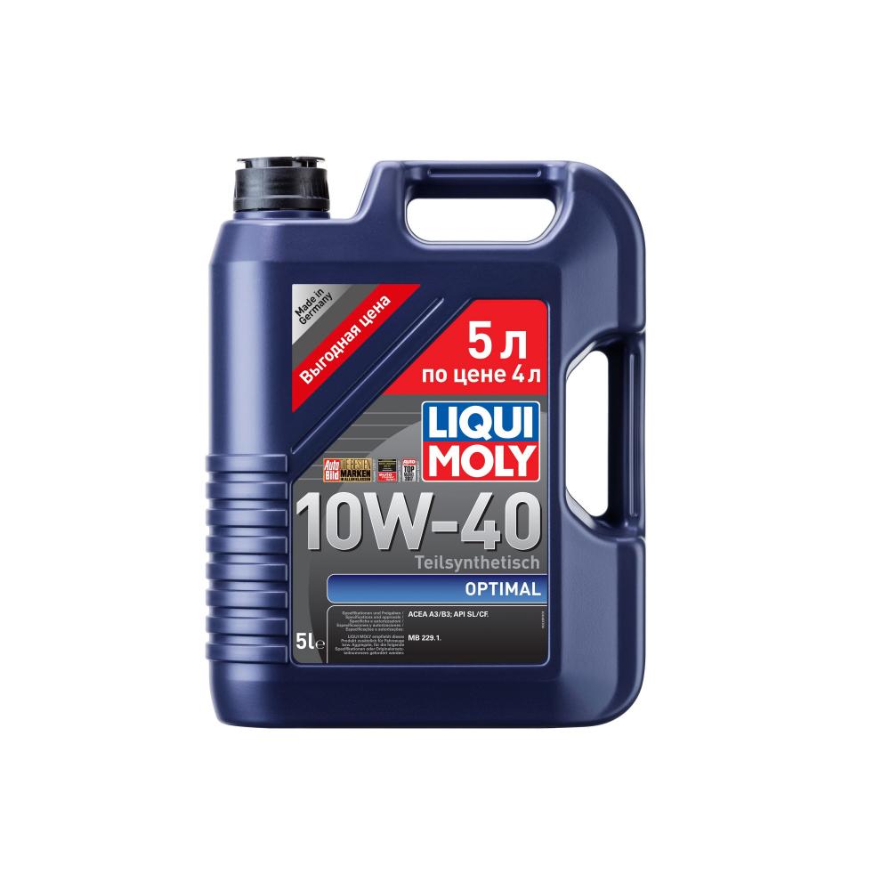 Моторное масло Liqui Moly Optimal 10W40 | Канистра 5 л | 2287