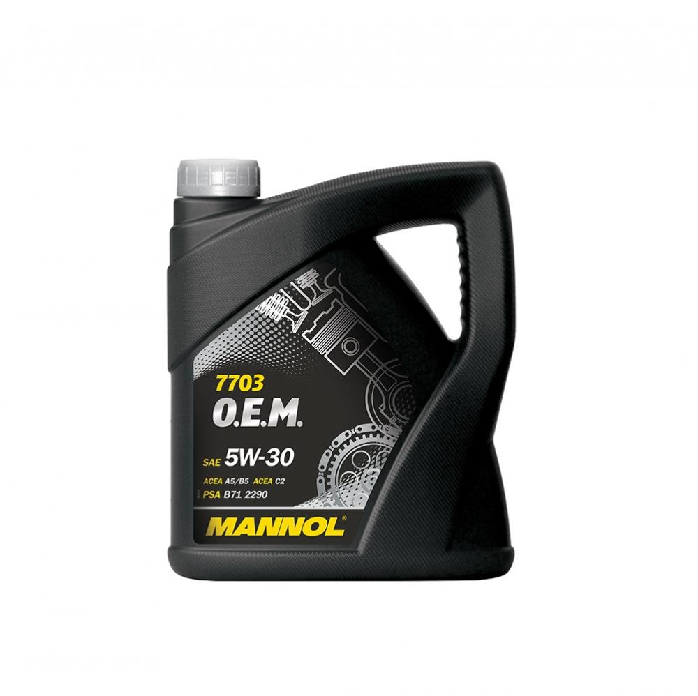 Моторное масло Mannol 7703 O.E.M. 5W30 | Канистра 4 л | 1065