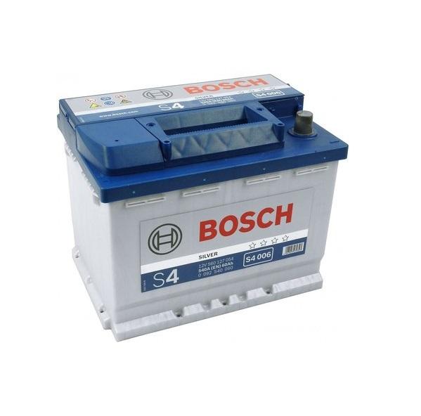 Аккумулятор Bosch S4 Silver 12 В 60 А/ч 540 А | + - | 0092S40060