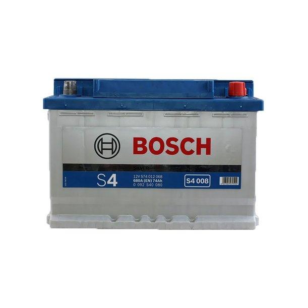 Аккумулятор Bosch S4 Silver 12 В 74 А/ч 680 А | - + | 0092S40080