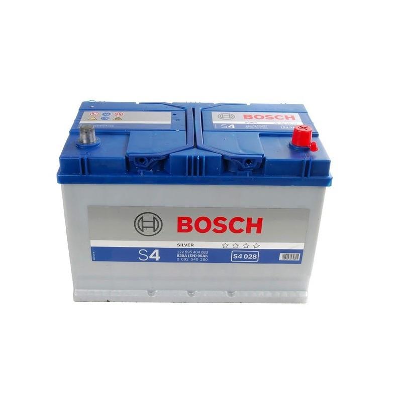 Аккумулятор Bosch S4 Silver 12 В 95 А/ч 830 А | - + | 0092S40280