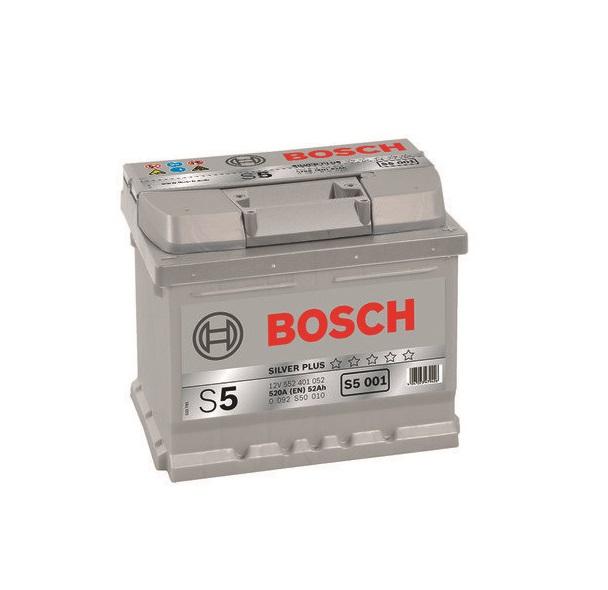 Аккумулятор Bosch S4 Silver 12 В 52 А/ч 520 А | - + | 0092S50010