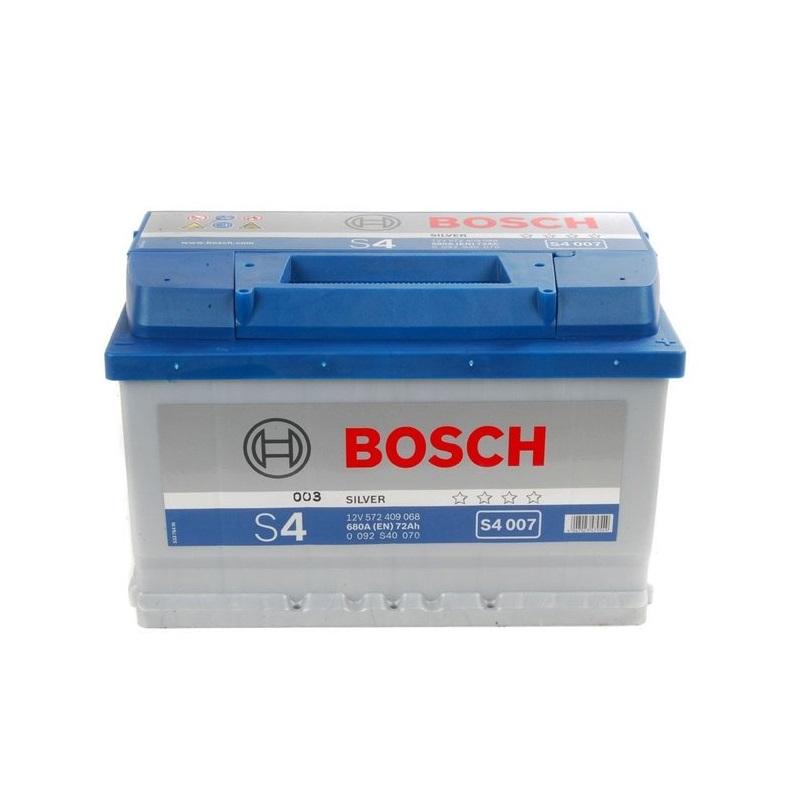 Аккумулятор Bosch S4 Silver 12 В 72 А/ч 680 А | - + | 0092S40070