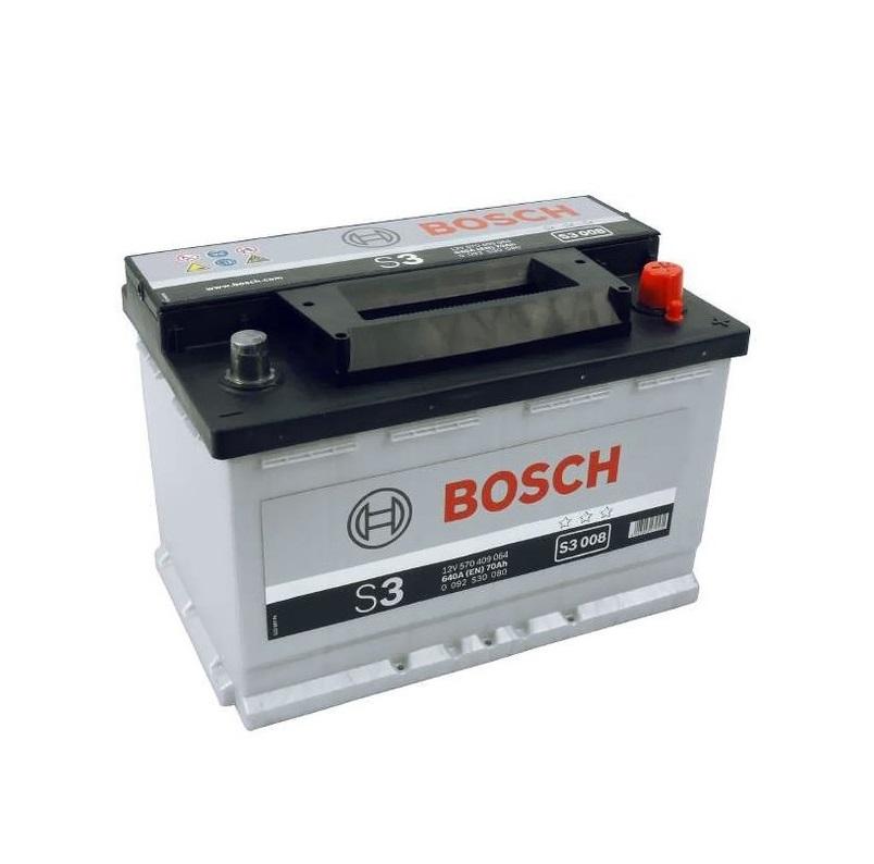Аккумулятор Bosch S3 12 В 70 А/ч 640 А | - + | 0092S30080