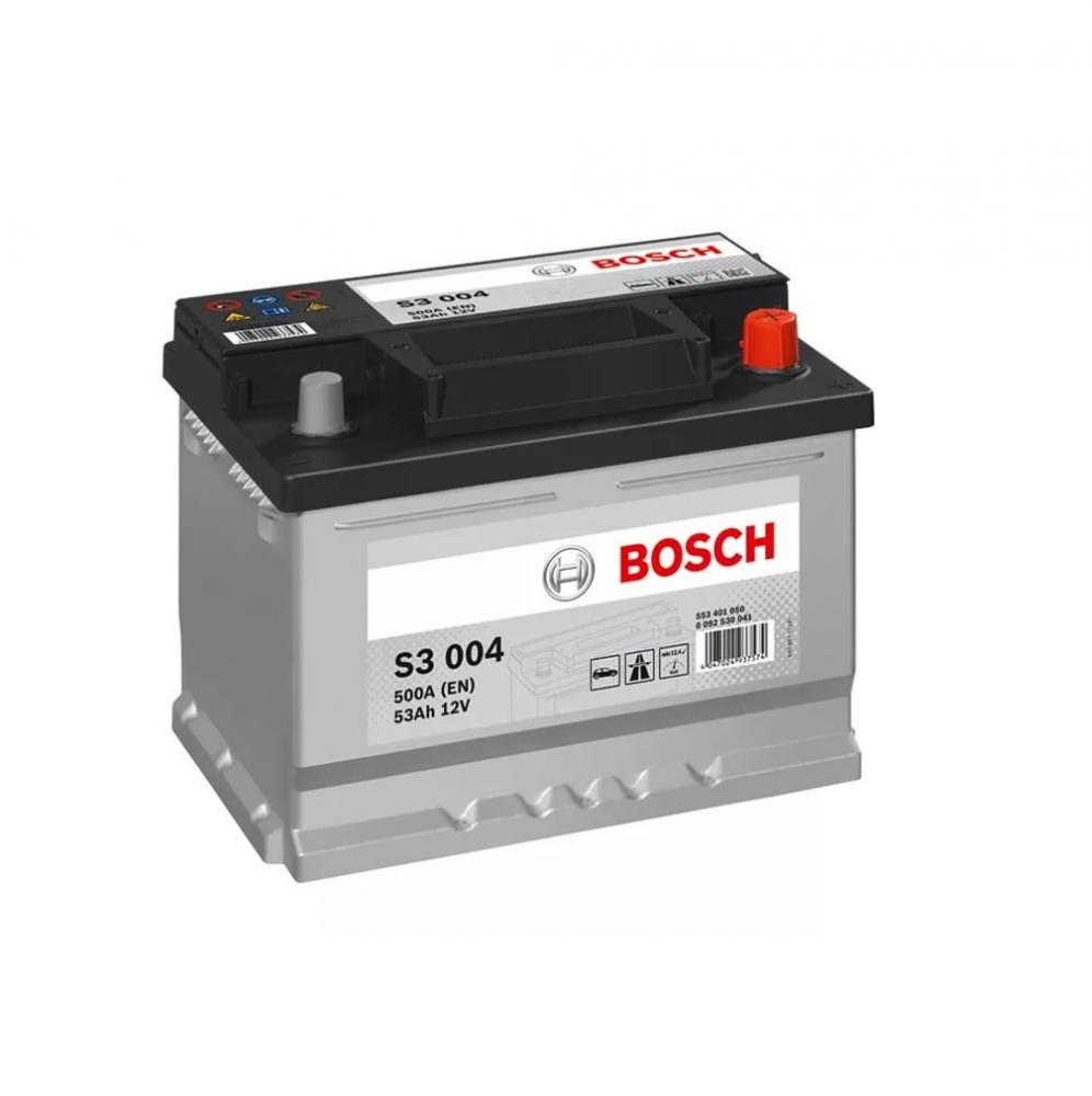 Аккумулятор Bosch S3 12 В 53 А/ч 500 А | - + | 0092S30041