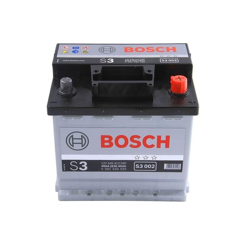 Аккумулятор Bosch S3 12 В 45 А/ч 400 А | - + | 0092S30020