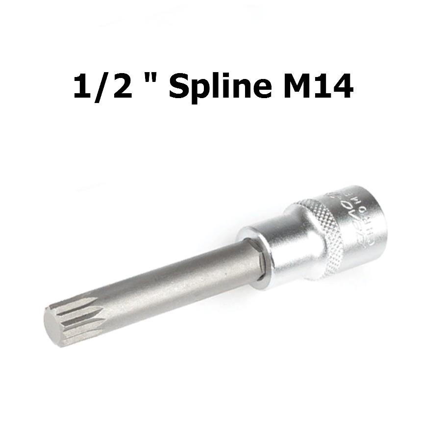 Головка 1/2&quot; со вставкой Spline M14 мм L=100 мм | Дело техники | 625464
