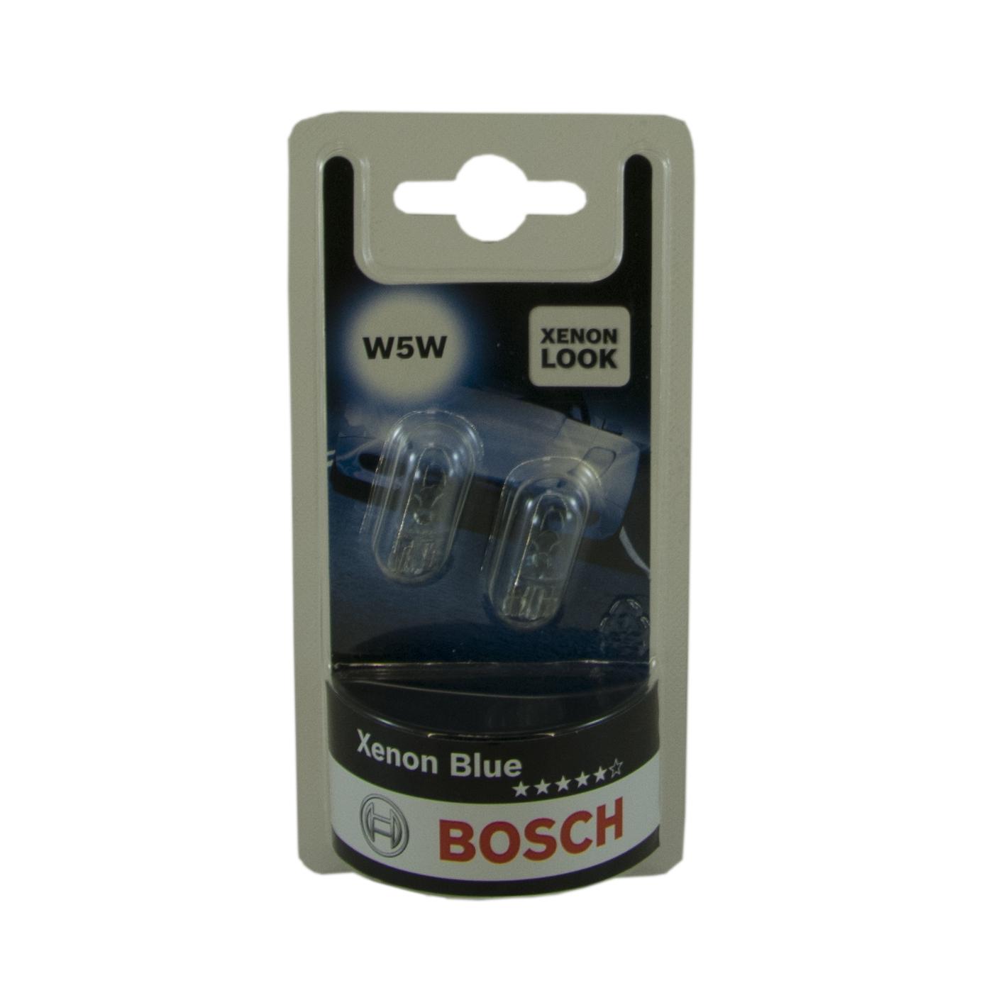 Лампа W5W 12V Xenon Blue (блистер 2 штуки) | Bosch | 1987301033