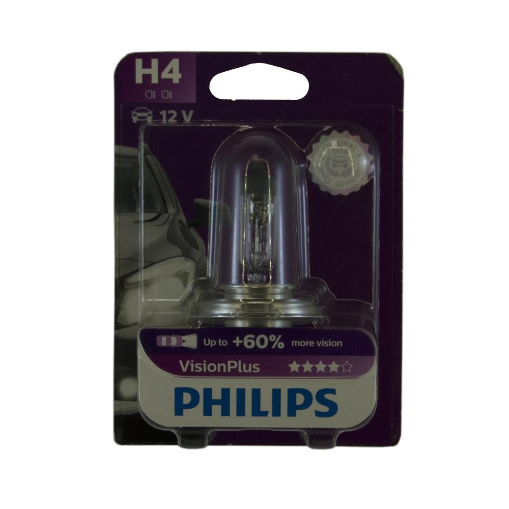 Лампа H4 12V 60/55W P43t + 60% | Philips | 12342VPB1