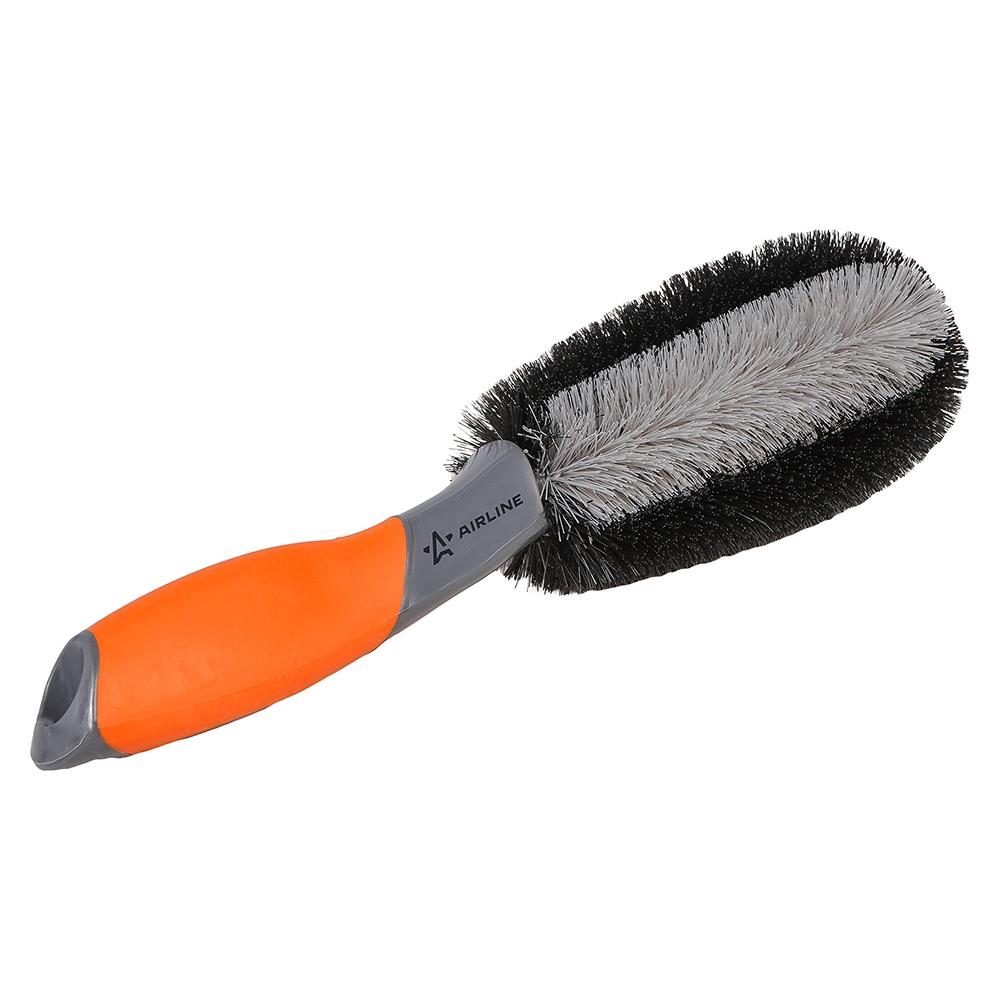 Щетка-ершик для мытья с жёсткой щетиной и прорезиненной ручкой (29 см) AirLine ABIN010