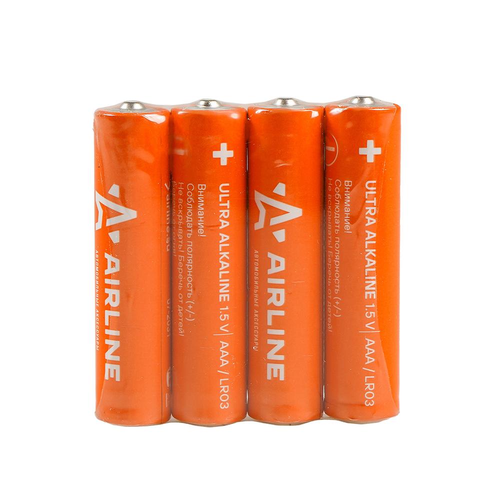 Батарейки LR03/AAA щелочные 4 шт. AirLine AAA-040