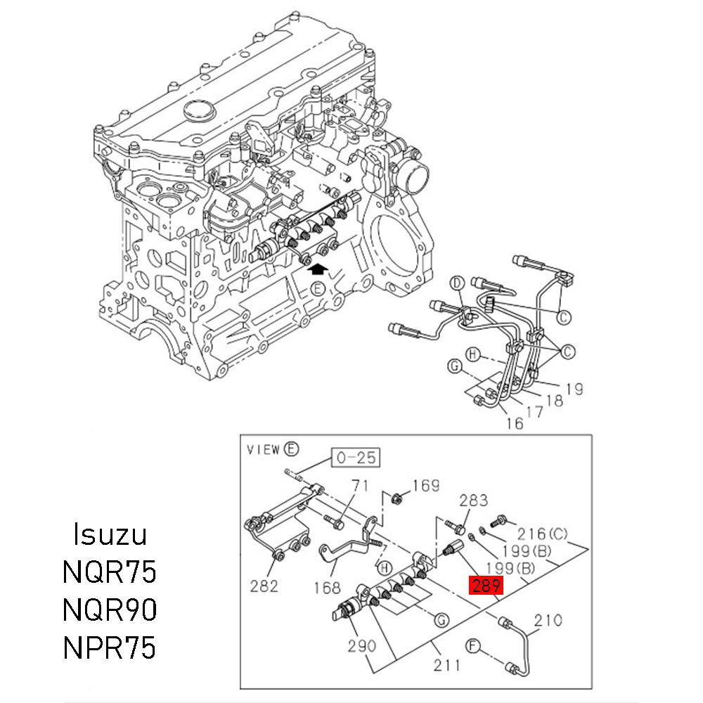 Обратный клапан топливной рампы Hyundai HD / Isuzu NMR/NPR/NQR | Autowelt  купить. Клапаны перепускные | сброса давления топлива по выгодным ценам