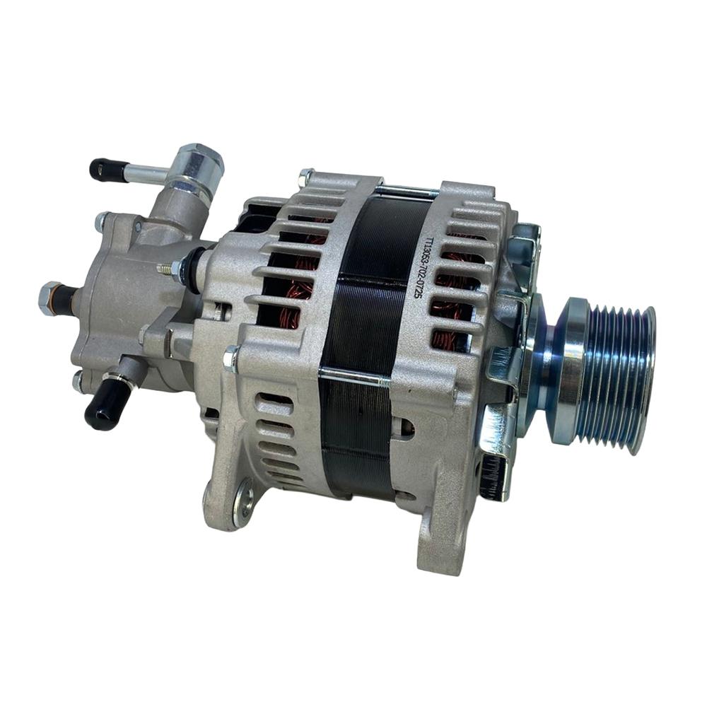Генератор 80A / 24V c вакуумным насосом Isuzu NPR75/NQR90/FSR90 4HK1 Е-4/5 | Tesla Technics