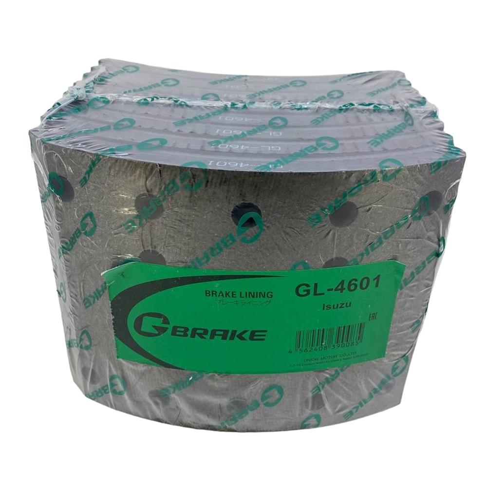 Комплект накладок 8 шт. колодок передней оси + клепки Isuzu FVR34 | G-Brake