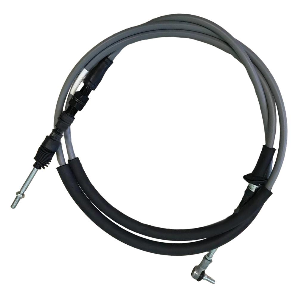 Трос (Серый / Длинный L=3000 мм.) переключения передач | КПП T60S5/6 | Hyundai HD-78 / Mighty EX6/8/9 с ДВС D4GA Евро-5 | Infac