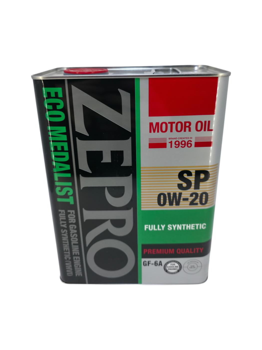 Моторное масло​​​​​​ Zepro Eco Medalist 0W20 | Канистра 4 л