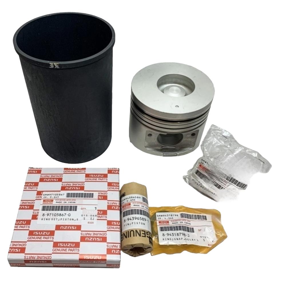 Комплект поршневой (гильза 3X + поршень + кольца + палец) в сборе Isuzu NQR71 4HG1 Евро-2 | Оригинал